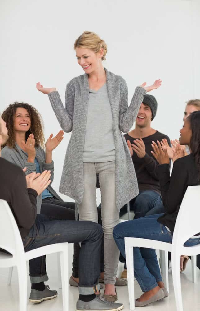 group speech therapy session